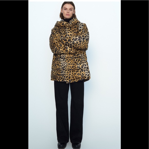 Zara Jackets & Blazers - Zara Water Repellent Printed Coat